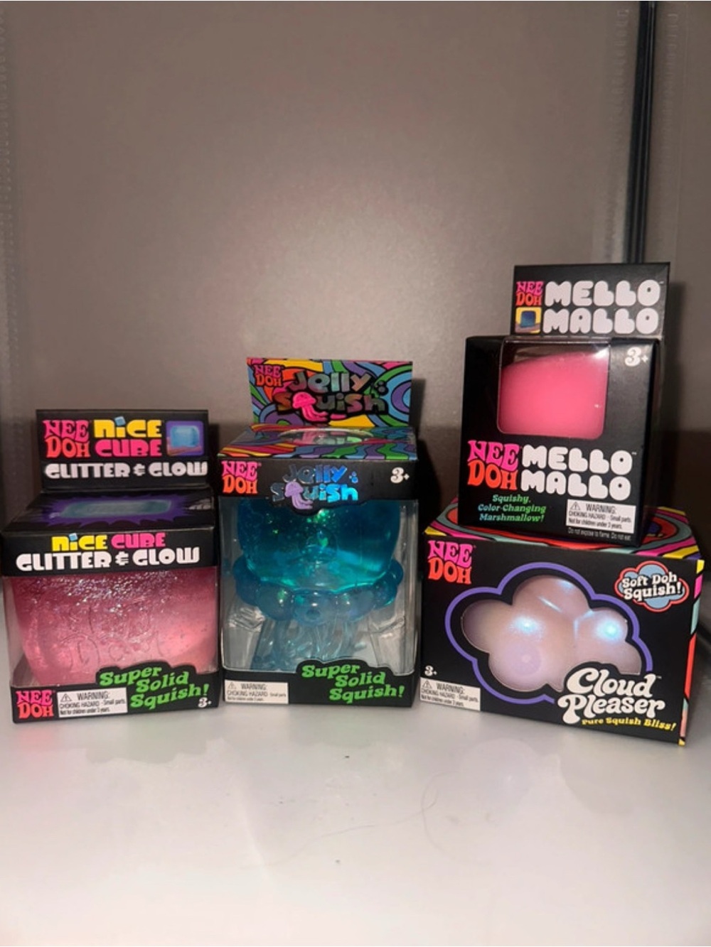Color-Changing Mello Mallo & Cloud Pleaser Squish Pack - Pink & Blue